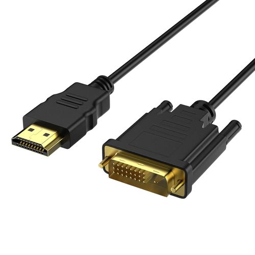 CFRY-Câble HDMI vers DVI 1M, Bidirectionnel DVI-D 24 + 1 mâle vers HDMI mâle Adaptateur 1080p, 24+1 Pin, 1080P, 3D Full HD pour Xbox One, PS3, PS4, HDTV, PC