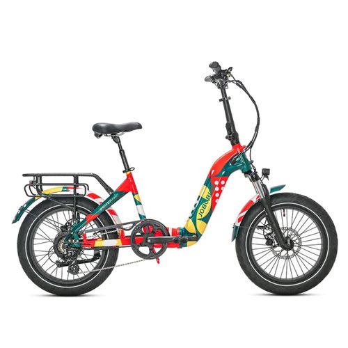 Vélo Électrique Jobobike Romer Pro, Moteur Bafang 250 W, Capteur De Couple, Pliable，Rouge