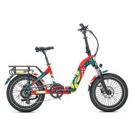 Vélo Électrique Jobobike Romer Pro, Moteur Bafang 250 W, Capteur De Couple, Pliable，Rouge
