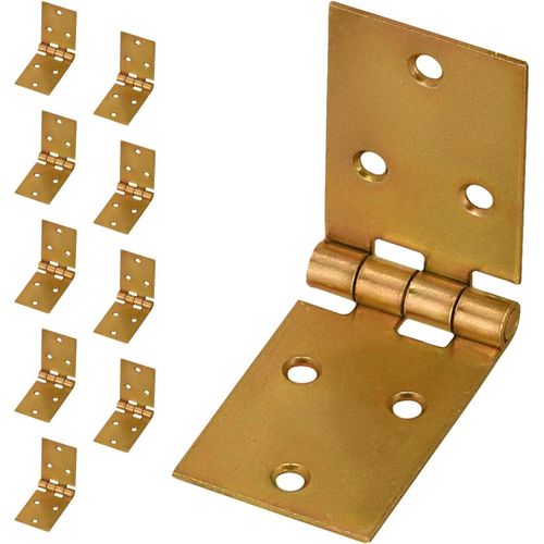 jum-Kistenband Lot De 10 Charnières DeMeuble Roulées En Acier Galvanisé Pour Dessus De Porte 100X35Mm