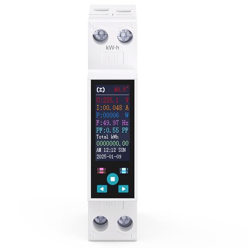 jum-Interrupteur Wifi-Protocole Zigbee-1   50 A-230 Vac-1P+N-Compteur Électrique Zigbee Avec Affichage Lcd-Minuterie-Relais Wifi-Avec Protection Contre Les Surcharges-Smart Life