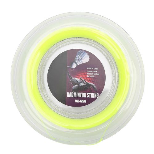 Cordage De Raquette De Badminton 2025 0,72 Mm, Bobine De 200 M, Pour Entraînement Quotidien Amateur, Jaune Fluo