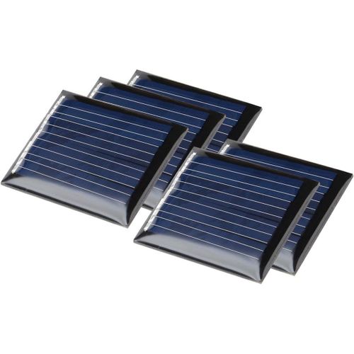5pcs 2v 60ma Poly Module De Panneau Solaire Bricolage Pour Téléphone Chargeur 30mm X 36mm