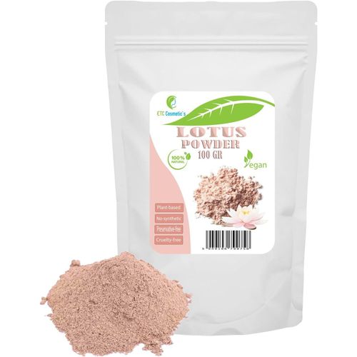 Kalanka-Poudre De Graines De Lotus (Nelumbo Nucifera) 100 % Naturelle - Améliore L'apparence De La Peau, Anti-Âge, Régénérante, Convient À Tous Les Types De Peau - 100 G