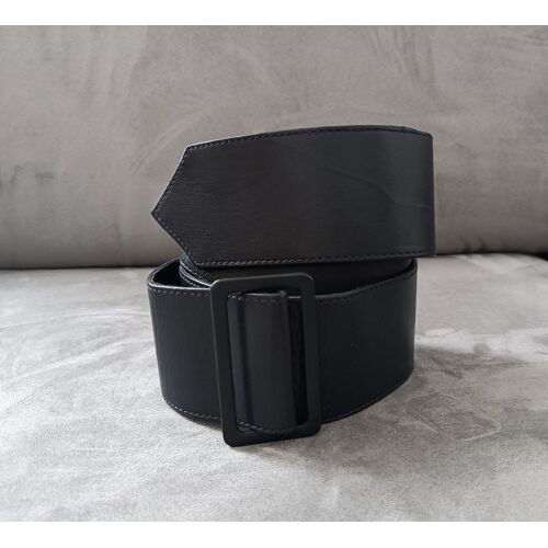 Ceinture Large Noire Ajustable. 80 / 95 Cm