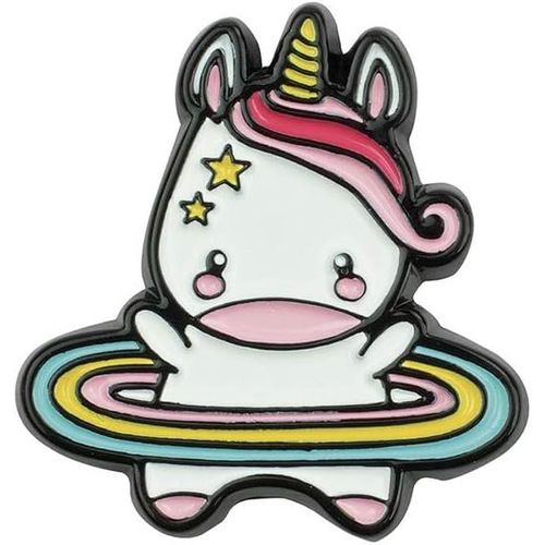 Lot De 2 Autocollants En Métal,3,2x2,5 Cm,À Coller Sur Le Journal Intime,Smartphone Et Autres Accessoires,Unicorn,Adhésion Complète Après 10 Minutes