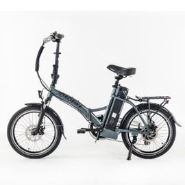 Vélo De Ville Électrique Léger Jobobike Sam, Pliable, 36 V, 13 Ah, 486 Wh, Gris