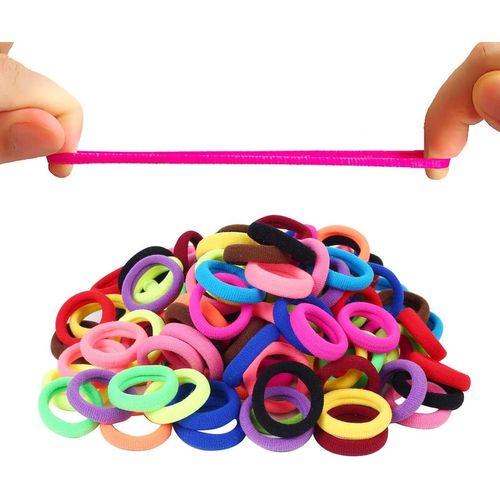 Cravates De Bandes De Cheveux,200pcs Élastiques En Caoutchouc Colorés Ne Blessent Pas Les Cheveux,Pour Bambin Bébé Des Gamins
