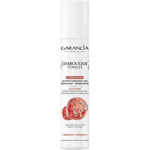 Kalanka-- Crème Hydratante Visage Peaux Sèches A Très Sèches - Diabolique Tomate Crème Riche - Effet Bonne Mine Immédiat, Repulpante, Auto Hydratation 24h - 30ml 