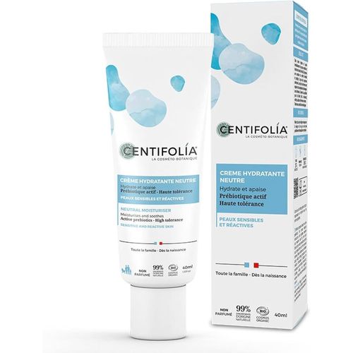 Crème Hydratante Neutre|Apaise Immédiatement Les Peaux Sensibles|Protège Des Agressions Extérieures|Prébiotique Actif|Non Parfumé|Fabriqué En France|Bio|Végan|40ml 