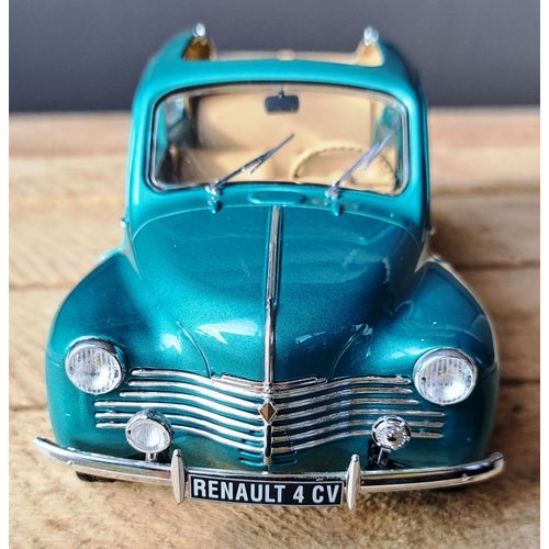 Renault 4cv Découvrable Vert Ardennes Métal 1951 Solido Ref : S1806601-Solido