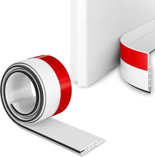 JEXNOVASHOP-Boudin Porte - Joint Porte - Boudin Porte Isolant - Bas de Porte Isolant - Isolation Porte D'entrée - Joint Porte Entree - Rideau Thermique Isolant Anti Froid et Chaleur