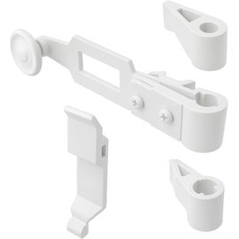 MEVRONISSHOP-Accessoires pour espagnolette de Volets battants - Système de Fermeture pour volet battant et persiennes - Blanc Mat en matière Polyamide résistante - Longue durabilité - Fabrication fra