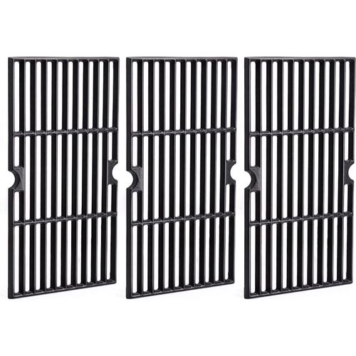 ASFASFq-Lot de 3 grilles de barbecue en fonte pour Enders Boston 3, Enders Monroe Pro 3, Charbroil, Barbecook Siesta 310, Landmann Triton 3 & 4, Profi Cook PC-GG 1058/1059, 43 x 63 cm