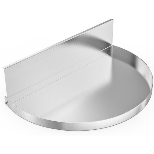 ASFASFq-Bac à Graisse pour Barbecue Weber, Bac de récupération en Acier Inoxydable avec Séparateur de Charbon de Bois Amovible, pour Weber 57CM Barbecue à Charbon, Semi-Circulaire, Barquettes