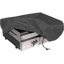 PATB-Housse Plancha Imperméable, 600D Couvercle Plancha, Bache Plancha avec Cordon, Housse de Protection Plancha Anti-Vent,Anti UV (60 * 45 * 25cm,Noir)
