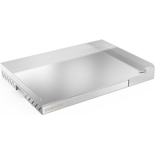 ASFASFq-Plaque de cuisson universelle en acier inoxydable pour la plupart des barbecues à gaz et au charbon de bois, 58,4 x 40,6 cm