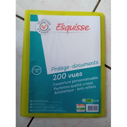 Porte-Documents 200 Vues Couverture Personnalisable Pour Documents A4