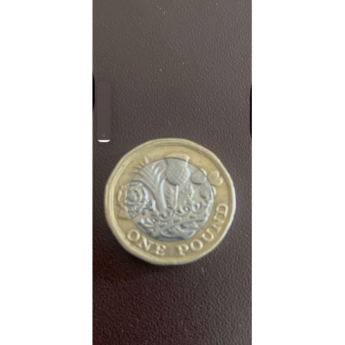 Une Pièce De Monnaie À L’Effigie De La Reine Élisabeth 2 De One Pound De 2016