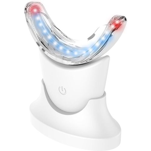 Asfasfq-Kit De Blanchiment Dentaire Professionnel Kit Blanchiment Dentaire Maison Avec Lumière Led 24 Bleue & 8 Rouge 4 Gelssûr,Sans Douleur Élimine Les Taches De Café/Thé/Vin Blanc