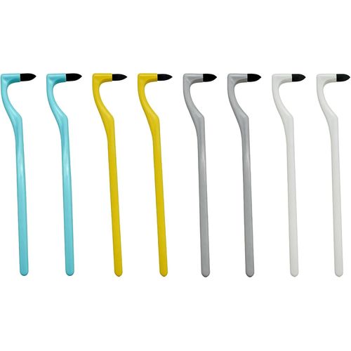 Asfasfq-8 Pièces Kit Détartrage Dentaire ¿ Éliminateur De Tartre & Polisseur, Anti-Taches & Blanchiment, Soins Dentaires Efficaces (4 Couleurs) Blanc