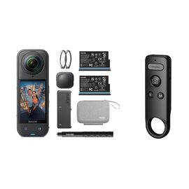 Kit essentiel Insta360 X5 + télécommande Kingma RC02 pour caméra d'action