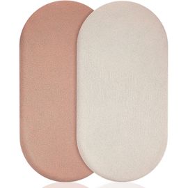 Lot De 2 Housses De Berceau En Mousseline Pour Couffin De Coton Pour Matelas Ovale, Sablier Et Rectangulaire, 83 X 43 Cm