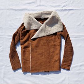 Veste Imitation Daim Et Laine Femme Taille Xs Marque Jennyfer