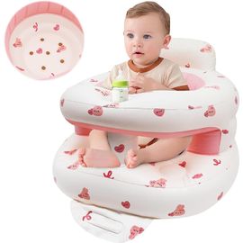 Siège Gonflable Pour Bébés De 3 Mois Plus, Siège De Canapé Pour Bébé Soutien Du Dos Pour Nourrisson, Chaise Pour Tout-Petit, Siège Au Sol Cadeaux Pour Bébé Avec Pompe À Air Intégrée