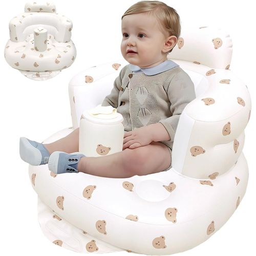 Kalanka-Siège Gonflable Pour Bébé, Chaise Portable Gonflable Pour Bébé, Chaise De Douche G-Onflable Pour Enfant, Siège De Canapé Pour B-Ébé, Siège De Sol G-Onflable, Pour Tout-Petits De 3 + Mois