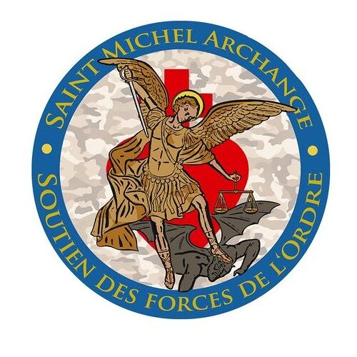 Autocollant Soutien Des Forces De L'ordre - St Michel Patron Des Policiers Et Soldats