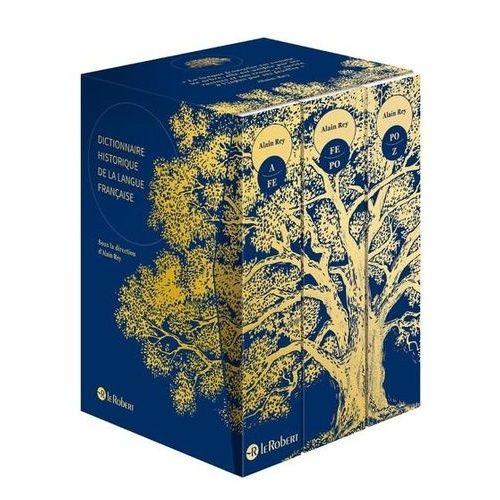 Dictionnaire Historique De La Langue Française - Coffret En 3 Volume, Bleu