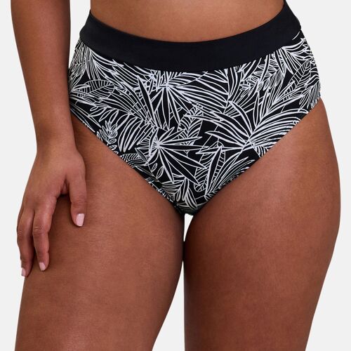Culotte De Bain Taille Haute - Noir 
