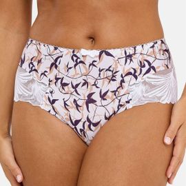 Shorty Sophie Oiseaux Graphiques Blanc