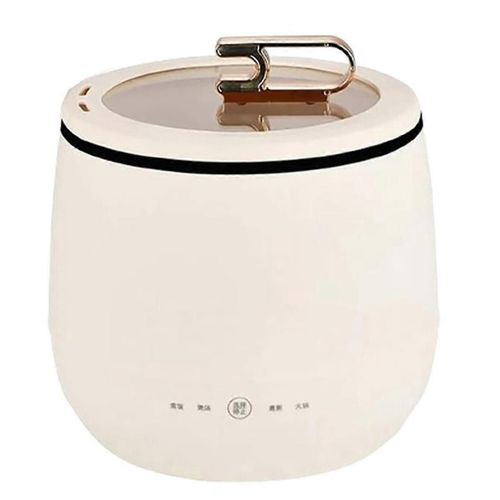 Mini cuiseur à riz intelligent, cuiseur multifonction, mini cuiseur à riz pour fondue chinoise, mini cuiseur à riz portable, blanc crème