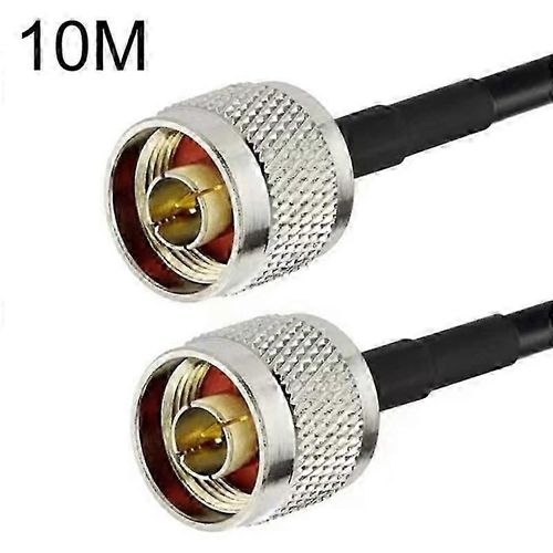 Câble adaptateur coaxial RG58 N mâle vers N mâle, longueur : 10 m