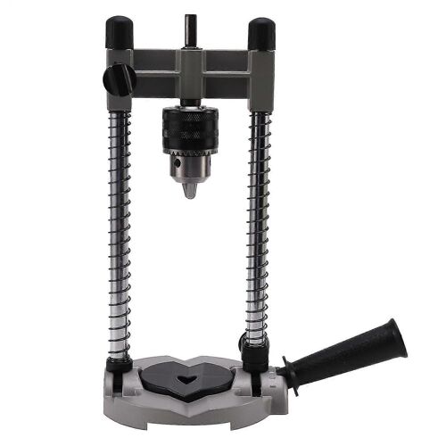 1 support de perceuse multifonction, guide de perçage réglable à angle de 45 à 90 degrés, avec mandrin