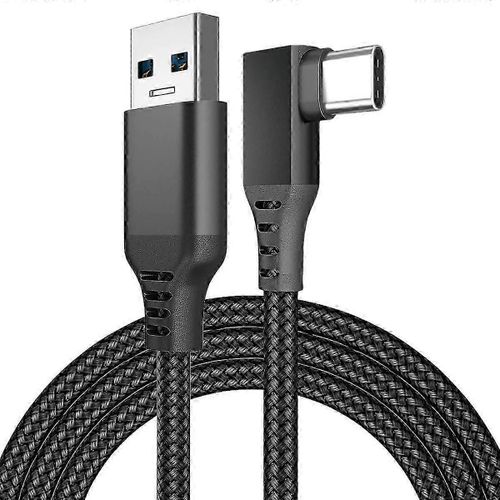 Câble De Liaison Pour Oculus Quest 2, Charge Rapide Et Transfert De Données Pc, Usb C 3.2 Gen1 5 Gbit/S, Câble De Transfert Pd, Câble De Liaison Pour Casque Vr - 5 M - Noir