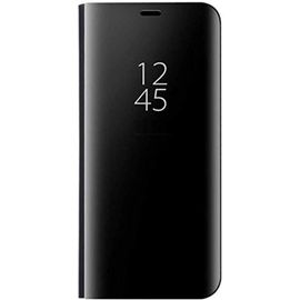 Coque Convient Pour Samsung Galaxy S22 Ultra 5g, Mode Mince Perspective De Luxe Etui A Rabat Coque, Noir