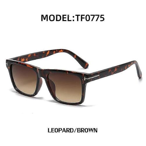 Lunettes de soleil rectangulaires Tom Brand TF pour femmes et hommes, de luxe, de haute qualité, tendance, UV400, unisexes, Baowen Tea, nouvelle collection 2025