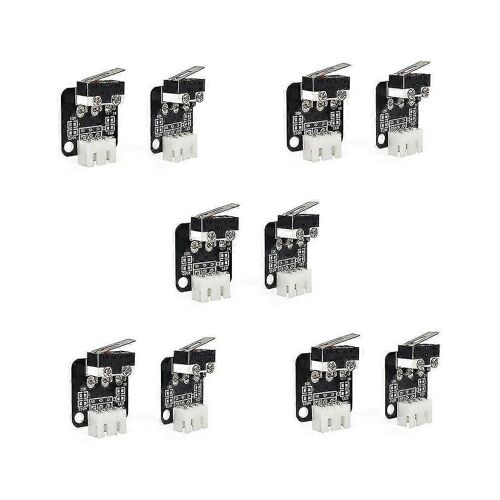 Lot de 10 interrupteurs de fin de course à 3 broches pour imprimante 3D, compatibles avec les rampes CNC 1.4 Reprap