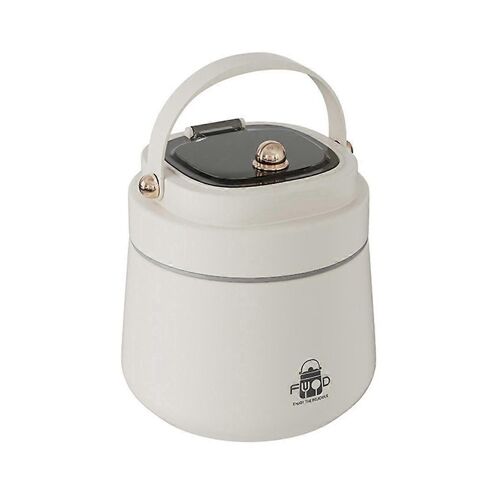 Boîte à lunch isotherme en acier inoxydable pour adultes avec cuillère et fourchette, sac isotherme, anti-fuite, conserve les aliments frais