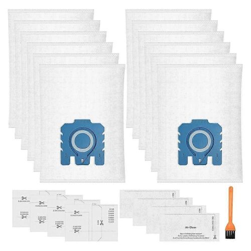Lot de 12 sacs d'aspirateur pour aspirateur 3D GN C1 C2 C3 S2 S5 S8 S600 S800