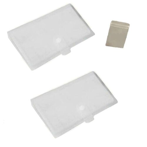 Coffret de rangement transparent pour bijoux, boîte à bijoux, porte-mouchoirs avec sac, rangement transparent pour bijoux B