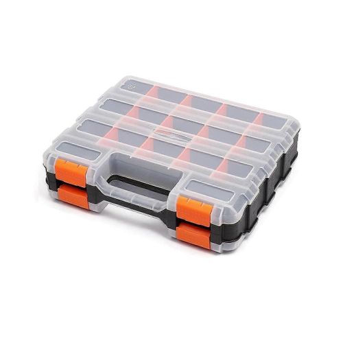 Organisateur d'outils double face Boîte à accessoires pour outils Boîte à pièces Boîte à outils
