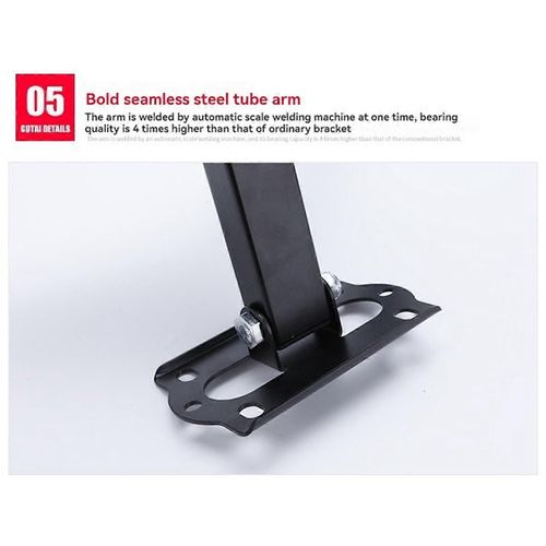 Support mural pour écran TV LED 14-55 pouces, 4K, avec bras, dimensions 400 x 400 mm, jusqu'à