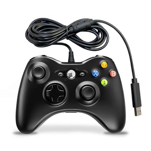 Manette De Jeu Filaire Usb Avec Port Pour Écouteurs Pour Système De Jeu Pc/Xbox360 A