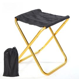 Camping En Plein Air Portable Pliant Durable Petit Tabouret En Alliage D'aluminium Matériel Voyage Ultra Léger Et Décontracté Petit Mazza--Gold