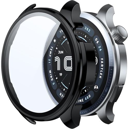 Coque Pour Amazfit Balance 2 Étui De Protection En Verre, Résistant Aux Rayures Pour Amazfit Balance 2 Etui - Noir