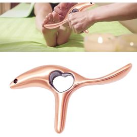 Gua Sha Visage, Guasha Acier Inoxydable,Appareil De Massage En Acier Inoxydable Gua Sha Avec Poignée Ergonomique,Soulagement Des Tissus Profonds Pour Les Tensions De La Nuque Aux Pieds